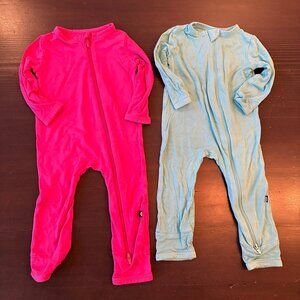 💖💙✨ Kyte Baby Bamboo Zip Sleepers – Set of 2 – Size 6–12 Months – Super Soft!